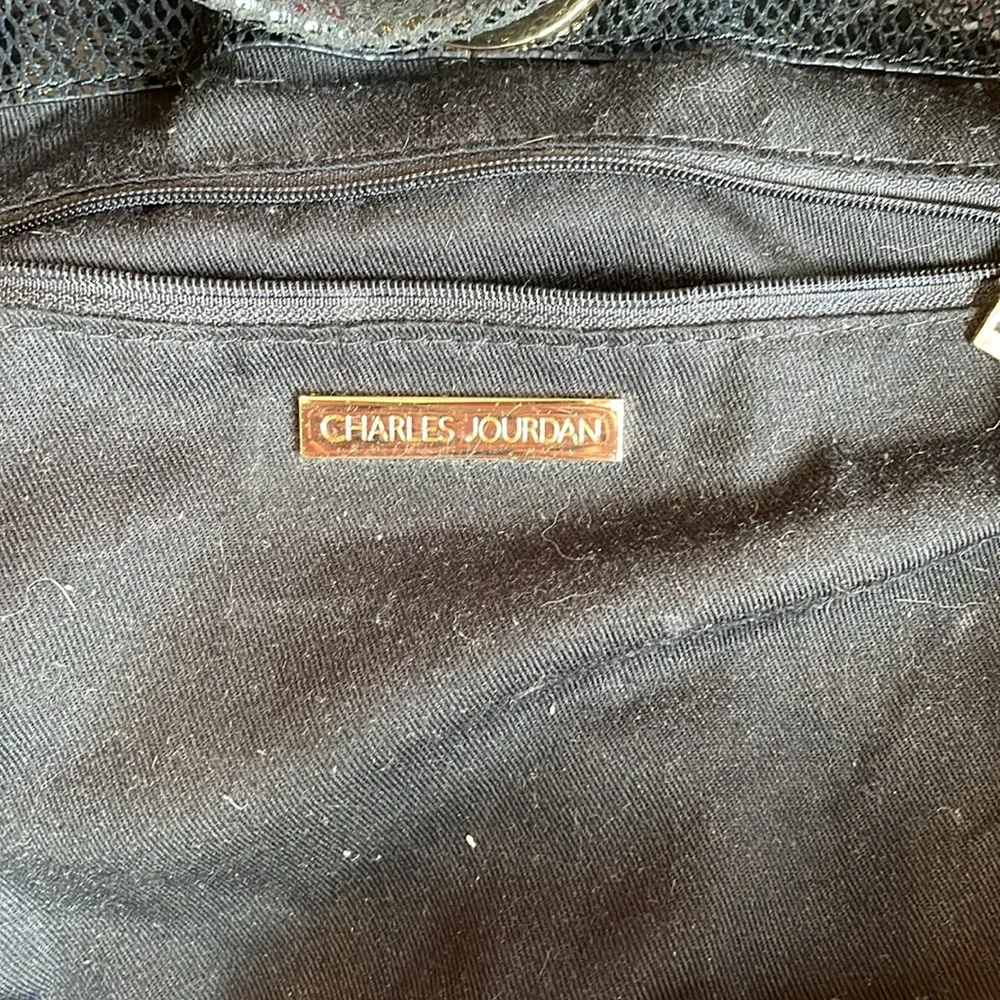 Vintage Charles Jourdan snake skin large hobo - Picture 9 of 10